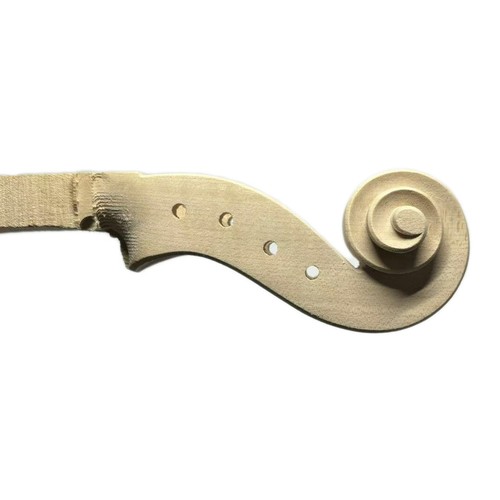 Guarneri del Gesu Style 4/4 Violin Head Neck Scroll Maple Wood Violin Making - Picture 6 of 6