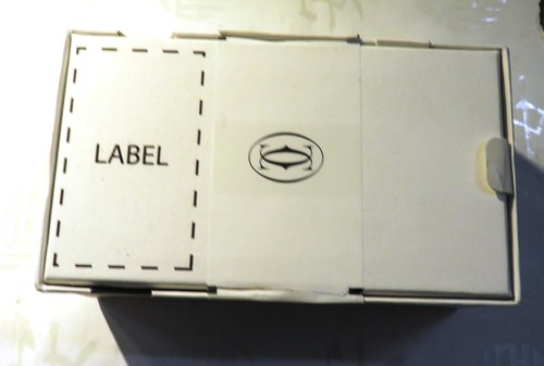 White Cardboard CARTIER Watch Box