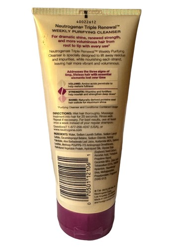 Neutrogena Triple Renewal Weekly Purifying Pre-Shampoo Cleanser, 6 Ounce - Picture 2 of 2