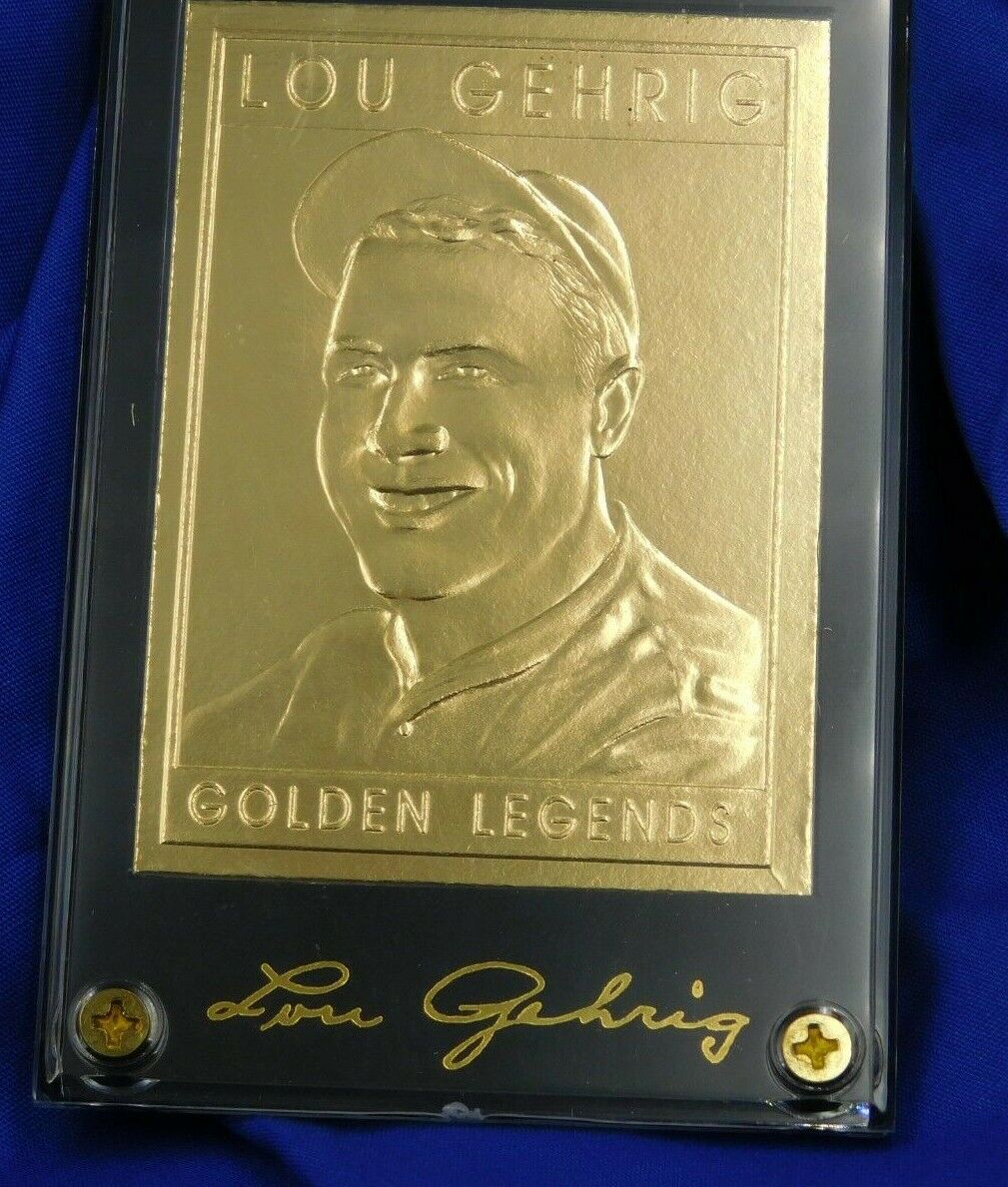 Lou Gehrig 1994 Golden Legends Limited Edition 22K Gold Card Lou Gehrig 1994 Golden Legends Limited Edition 22K Gold Card
