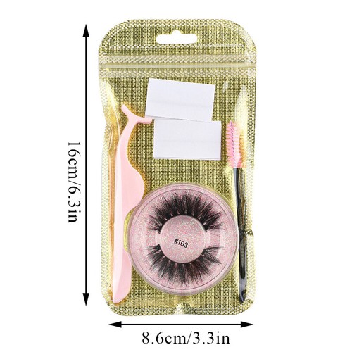 Adhesive Strip Glue-free False Eyelashes Natural Long Lashes Extension Reusable - Imagen 2 de 20
