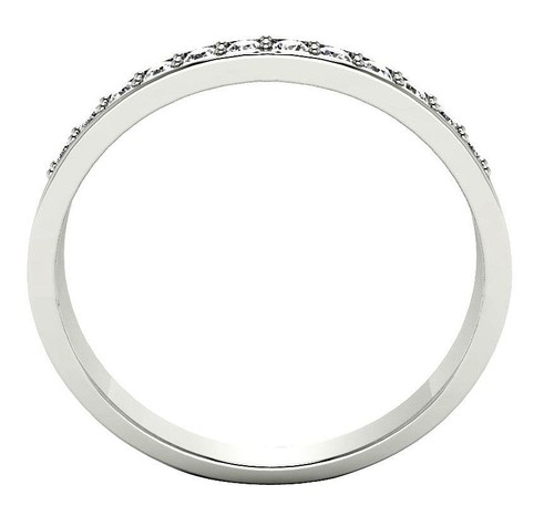 Natural Diamond Wedding Anniversary Ring I1 G 0.25 Ct Prong Set 14K Yellow Gold - Picture 4 of 13