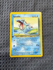 Totodile 81/111 Neo Genesis 1st Edition Pokemon Card - MP Small Dent See Images