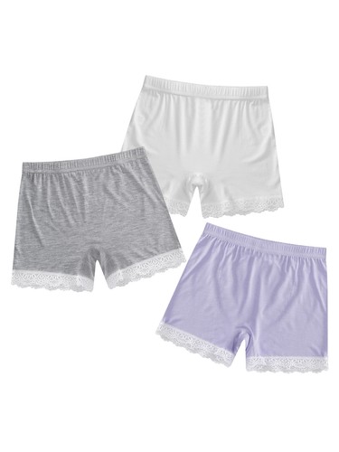 Kids Girls Underwear Stretchy 3Pcs/Set Sportwear Shorts Skating Panties Gym Bow - Picture 43 of 125
