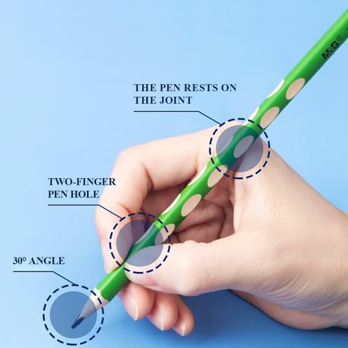 High Quality 12-Pack Triangular Grip 2B Lead Pencils for School & Sketching - Picture 5 of 8