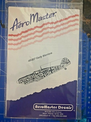 1/48 AEROMASTER Decals 48-037 Early Warriors"Spanish Civil War"RARE ENTROUVABLE - Foto 3 di 6