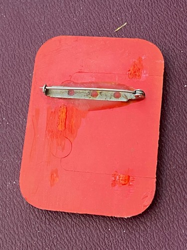 Art Deco woman face Galalith pin brooch - Picture 4 of 4