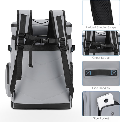 Large Waterproof Insulated Cooler Backpack for Men & Women, Leak Proof Cooler Ba - Picture 6 of 6