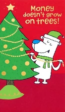 Funny CHRISTMAS Gift Card Money Holder, Grow on Trees by American Greetings +✉