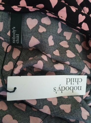 Nobody’s Child m&s Pink & Black open wrap ties Dress Size 8 - Picture 7 of 7