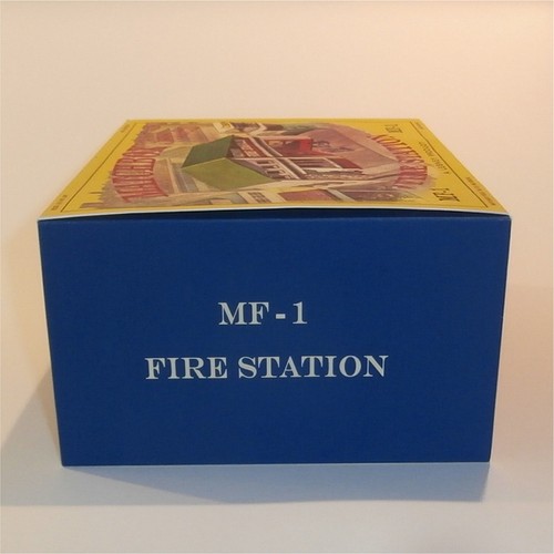 Matchbox Lesney Accessory MF-1 Fire Station Green Roof D Style Repro Box - Picture 4 of 5