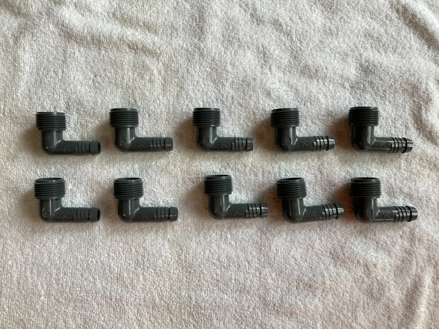 30 Rain Bird 1//2 Barbed EZE Elbow Swing Elbow Lot Of 3 Bags Of 10