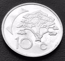 10 Cents 1993 Namibia 🇳🇦 Kameldornbaum (Acacia erioloba) KM# 2 Finnish Mint