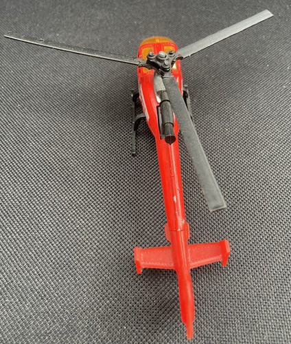 Rare Vintage Majorette Gazelle Red Rescue Helicopter 371 Aircraft Model 1/70 - Picture 8 of 16