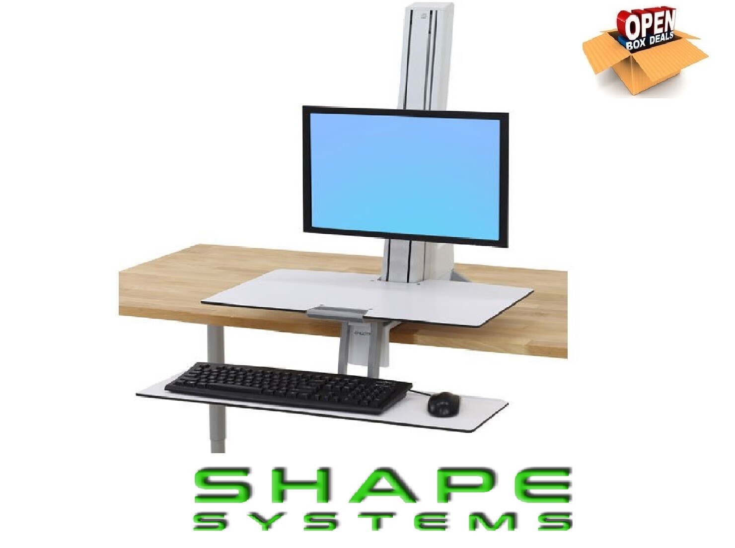 Ergotron Worksurface Multi Media Stand & Large Keyboard Tray (£359 ex VAT) - Picture 2 of 3