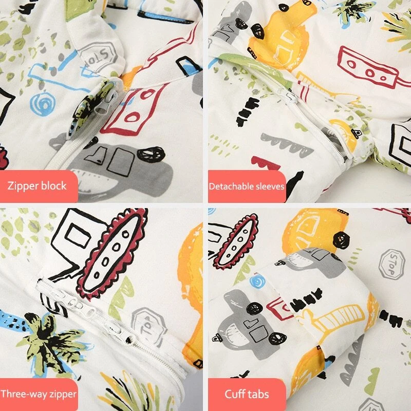 Primavera Otoño Saco de Dormir Bebé Pijama Bebé Niños Niñas Ropa Saco de Dormir Foto 4 de 4