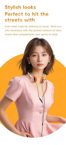 FiiO SNOWSKY Wind 40mm Dynamic Driver Wired Retro-style Mini On-ear Headphones - Bild 17 von 27