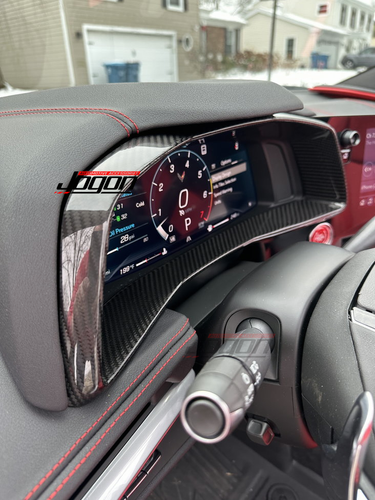 Real Carbon Speedometer Instrument Cluster Decor For Corvette C8 Z06 Z51 ZR1 20+ - Picture 3 of 13