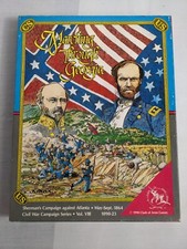 MARCHING THROUGH GEORGIA War Board Game UNPUNCHED Clash of Arms