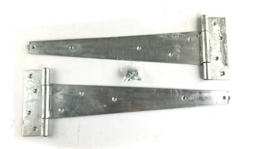 T-Shirt Scharniere schwer Scotch 16" 400 mm verzinkt strapazierfähig Schuppen Tür Torscharnier - Bild 1 von 4