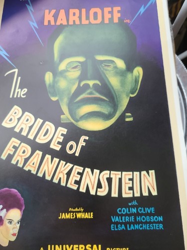 Universal Studio Poster BRAUT von FRANKENSTEIN 1935 Original Vintage Poster USA - Bild 11 von 12