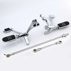 Chrome Forward Controls Linkage Set for Harley-Davidson XL 1200 T Superlow 14-18