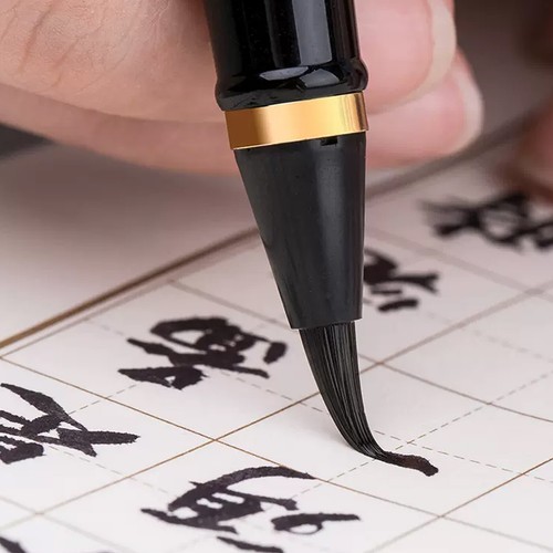 2023 Hongdian 1809 Metal Pincel Pluma 0.5mm-5mm Caligrafía Escritura Arte Regalo Penni - Imagen 4 de 10