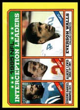 Eugene Daniel / Albert Lewis / Everson Walls LL 1986 Topps Card  #229