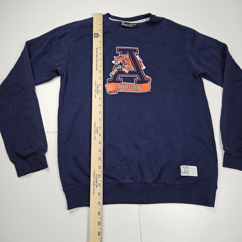 Auburn Tigers Under Armour Sweatshirt Men's Small Loose Blue College Sports NCAA - Picture 11 of 12