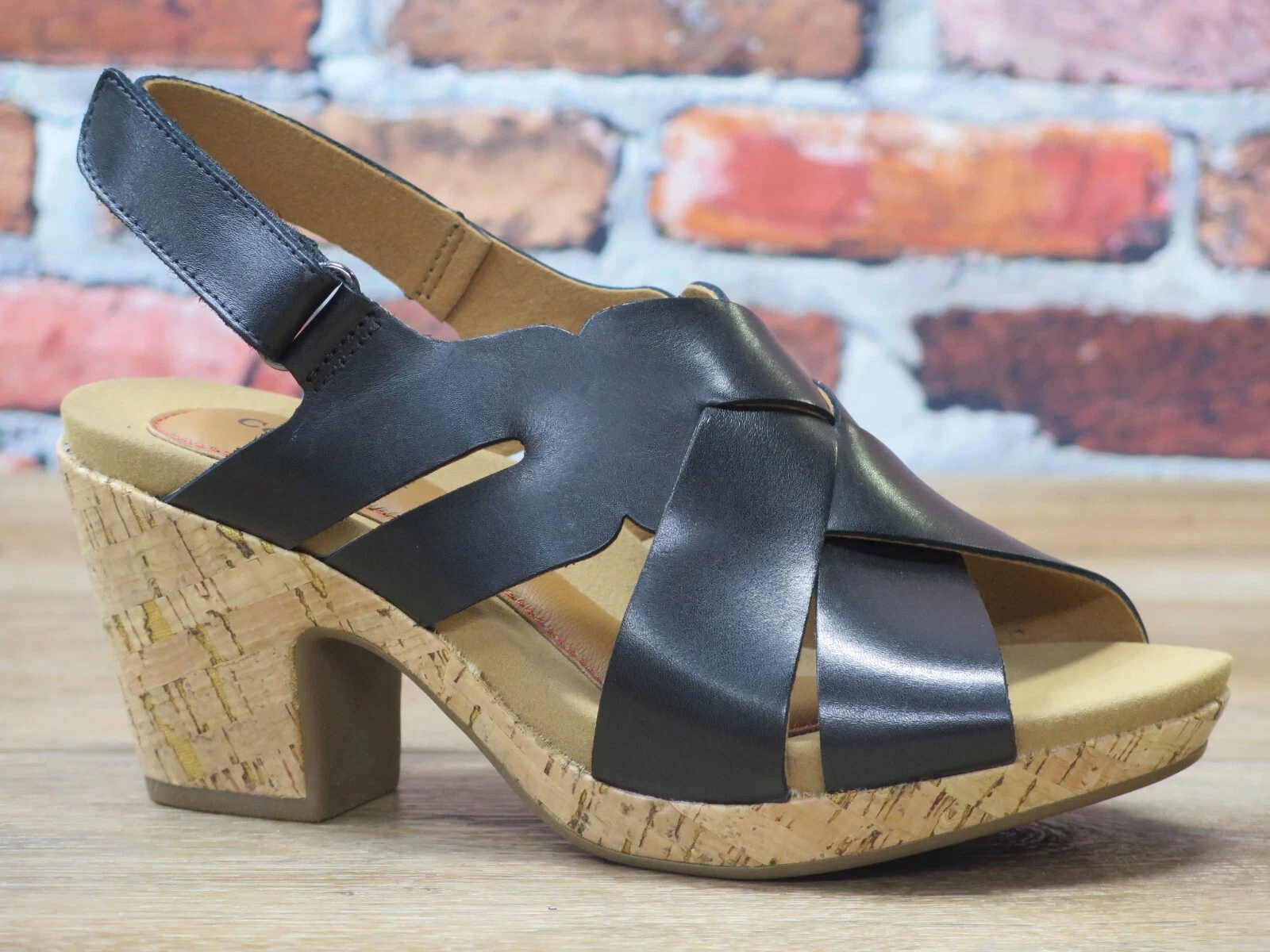 Cobb Hill by Rockport Alleah Slingback Sandal Black Leather *CJ0721