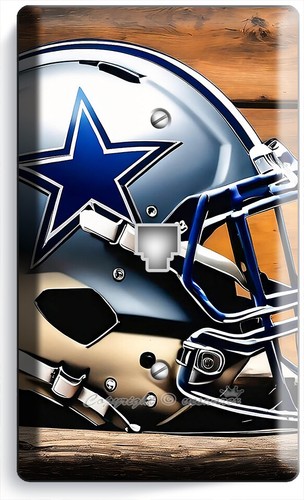 DALLAS COWBOYS FOOTBALL TEAM STAR HELMET LIGHT SWITCH OUTLET WALL PLATE HD DECOR - Picture 19 of 34