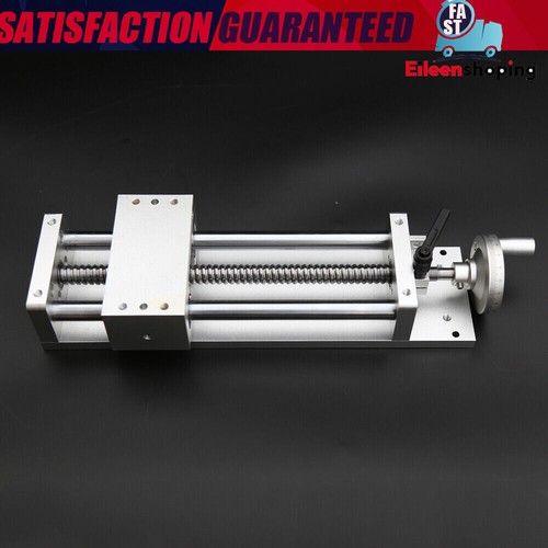 Riel guía lineal 200/400 mm tornillo de bola XY escenario mesa deslizante con bloqueo de rueda de mano - Imagen 3 de 28