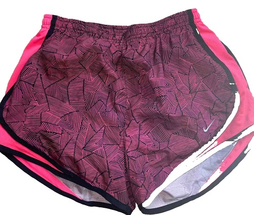 Women's Hot Pink Black Nike Dri-Fit Running Shorts - Size Small