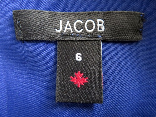 Vestido JACOB talla 6 púrpura totalmente forrado sin mangas (Hecho en Canadá) - Imagen 4 de 4