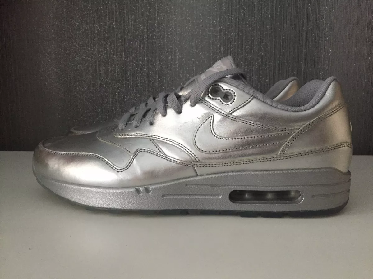 Nike air max 1 best sale silver