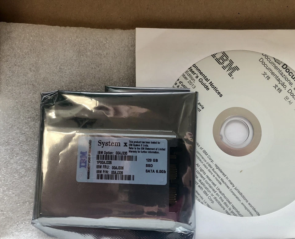 LOT 3 NEW IBM  00AJ336 120GB SATA 1.8" MLC Enterprise SSD - Image 3 of 3