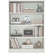 4 Layers Modern Wooden Bookshelf, Bedroom, Office, Living Room,Library Bookcase