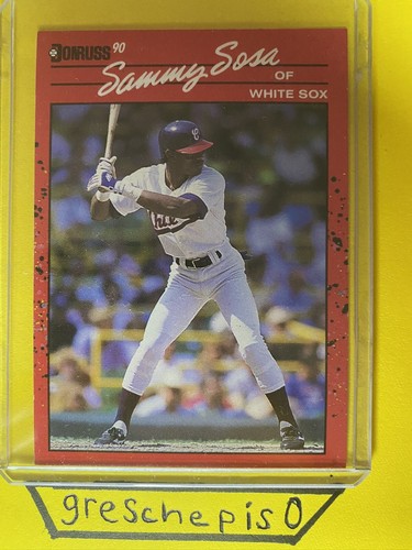 1990 Donruss Sammy Sosa #489 Baseball Card - Imagen 3 de 4