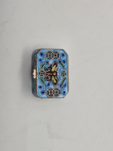 Rare Antique Silver Marked Enamels Box Case - Picture 5 of 8