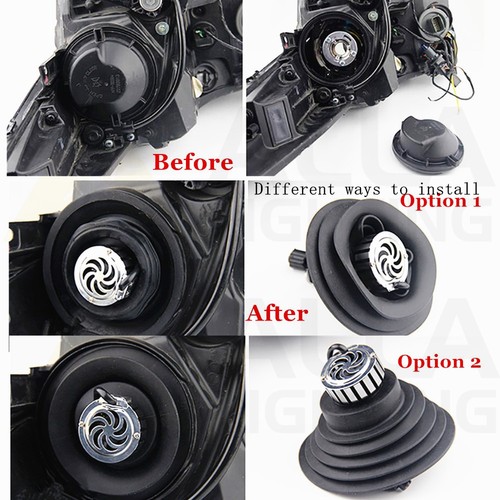 LED High Low Beam Headlight Bulb Fog Light Dust Seal Lamp Cover Housing Cap Soft - Bild 2 von 15