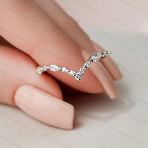 4.0 TCW Oval Cut Moissanite Bridal Set Engagement Ring In 14k White Gold Plated - Bild 4 von 10