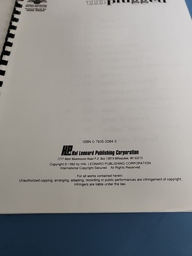 Eric Clapton Unplugged Guitar Spiral Bound Paperback Music Book Vintage 1997 - Picture 8 of 9