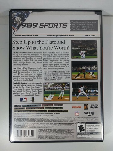 Juego MLB 2005 Playstation 2 PS2 con manual de 989 deportes de las Grandes Ligas de béisbol - Imagen 2 de 4