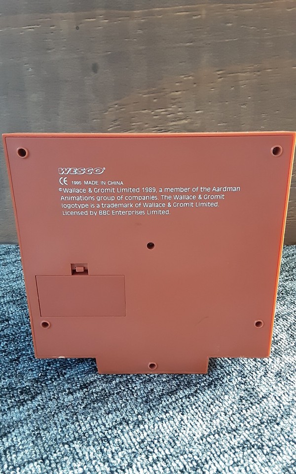 Wallace and Gromit Wesco Talking Alarm Clock 1995 Good working