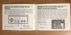 Air Fortress - Nintendo NES - Instruction Manual Booklet Only