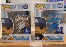 Funko Pop! Gabriel Iglesias Stadium Fluffy BLUE & WHITE  SET SIGNED