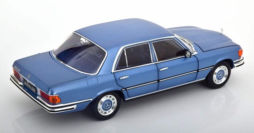 Norev 1973 Mercedes-Benz S-Class 350 SE (W116) Light Blue Metallic 1:18 183971 - Picture 2 of 8