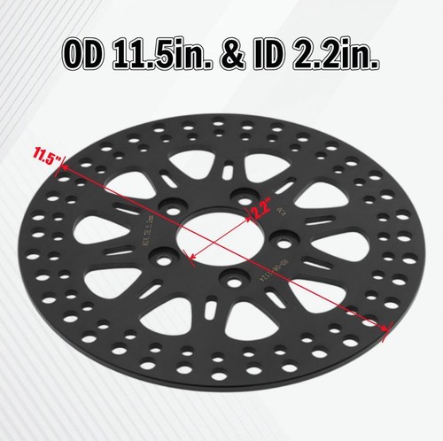 Rear Brake Rotor 11.5" Dyna Street Bob Wide Glide Low Rider Super Glide Fat Bob - Picture 4 of 5