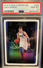 Luka Doncic 2018-19 Panini Chronicles Studio Rookie #296 PSA 10 GEM MINT