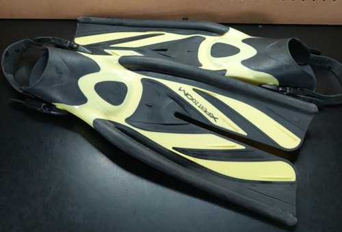 Tusa Xpert Zoom Split Fin Open Adjust Heel Tauchflossen Flossen M-ML gelb schwarz - Bild 1 von 9